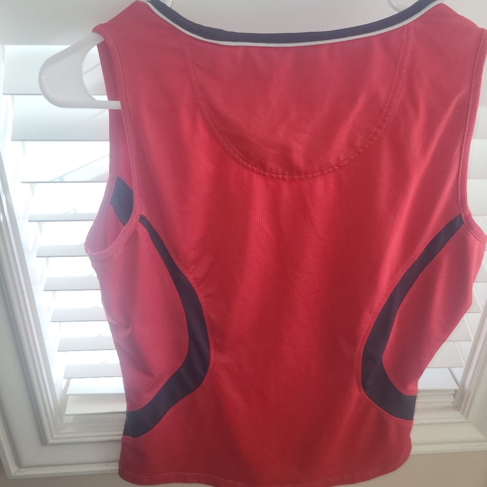 Bolle Women's Red and Navy Athletic Top - Picture 2 of 4